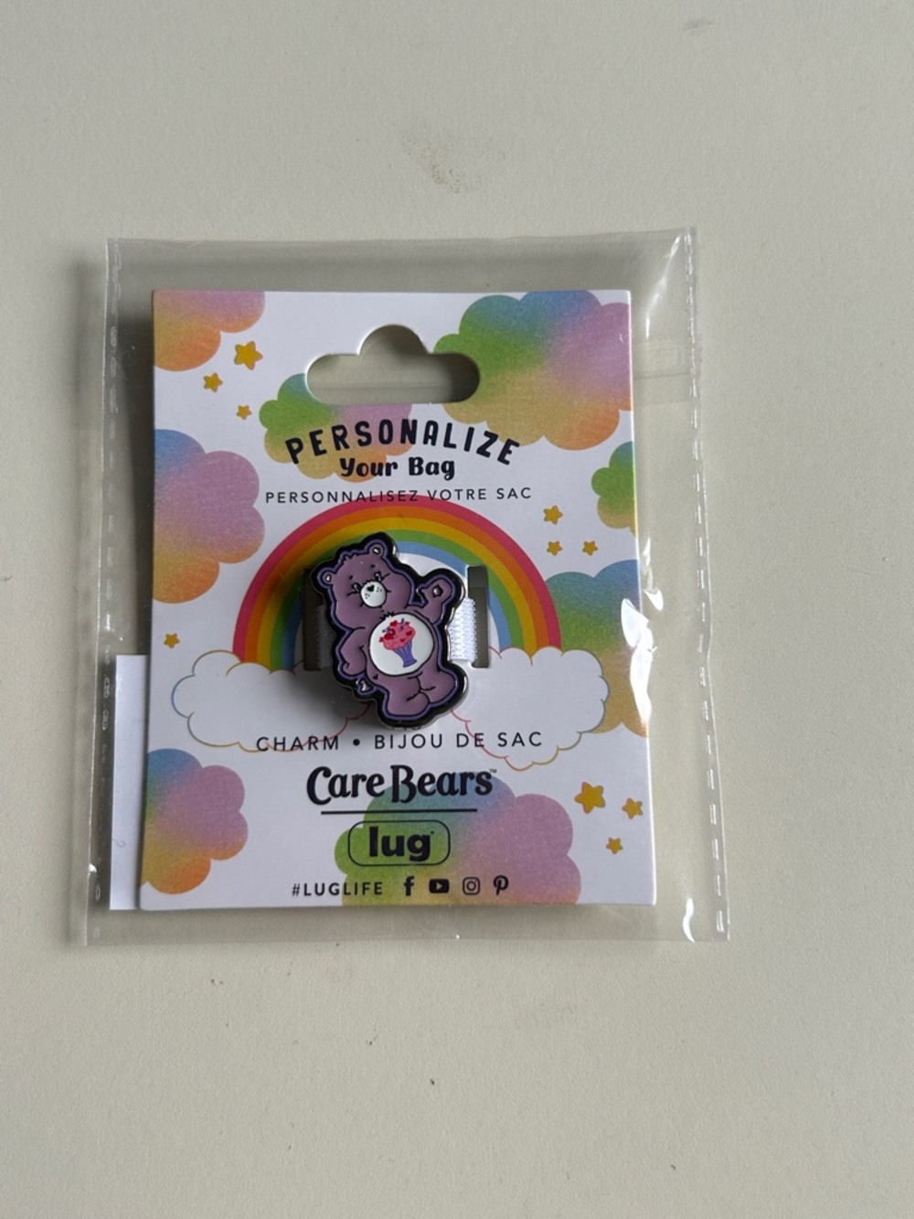 LUG CARE BEARS CHARM SHARE BEAR BNIP